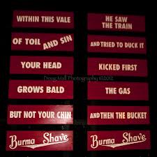 Burma Shave sign