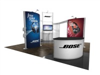 Fabric graphic trade show display