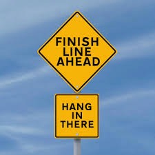 Finish line sign