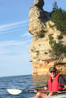 Kayaking on the lake