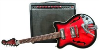Guitar and amplifier