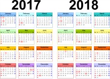 2017-18 calendar