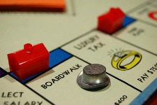 Boardwalk place on Monopoly game