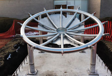 Globe sculpture base