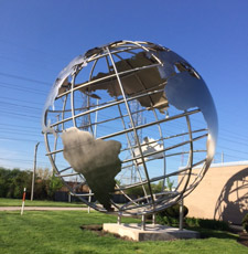 World sculpture in Elmhurst IL