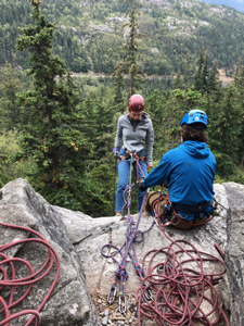 Rock climbing in Alaska