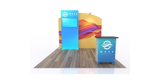10ft display Wave Creative