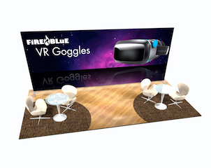 Fireblue 20ft display Fireblue 20ft display