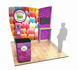 Macaroon 10ft display